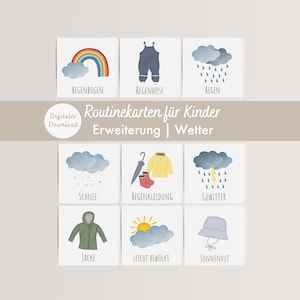 Routine cards children | Extension Weather | DIGITAL DOWNLOAD