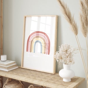 Poster Regenbogen | Boho Kinderzimmer Bild