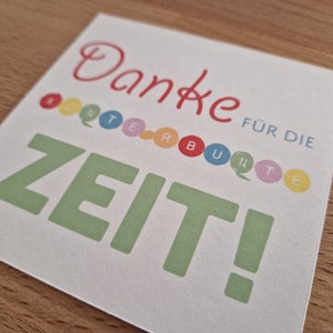 Danke Karte KITA Abschiedsgeschenk Kindergarten  |  Karte für Erzieherin oder Kinder