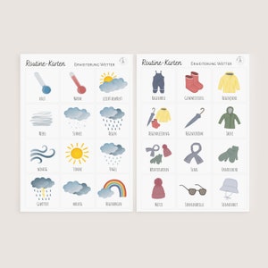 Routine cards toddlers Extension Weather DIGITAL DOWNLOAD image 3