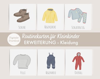 Routine cards toddlers | Extension Clothing/Dressing | DIGITAL DOWNLOAD