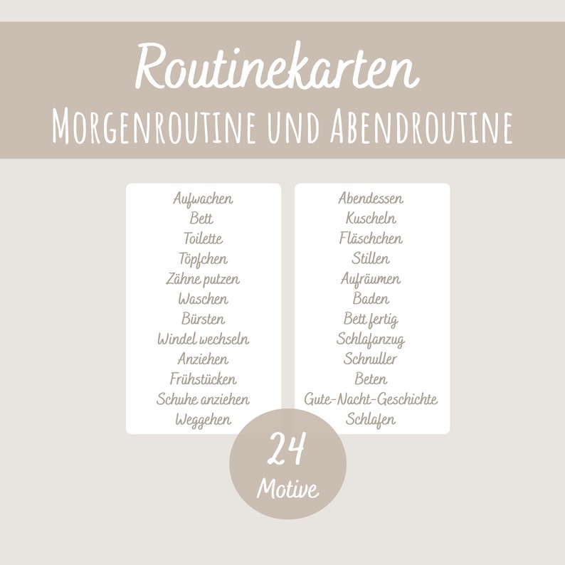 Routine Cards Toddlers | Good Morning / Good Evening | DIGITAL DOWNLOAD ...