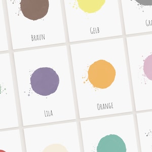 Lernkarten Montessori  | Farben