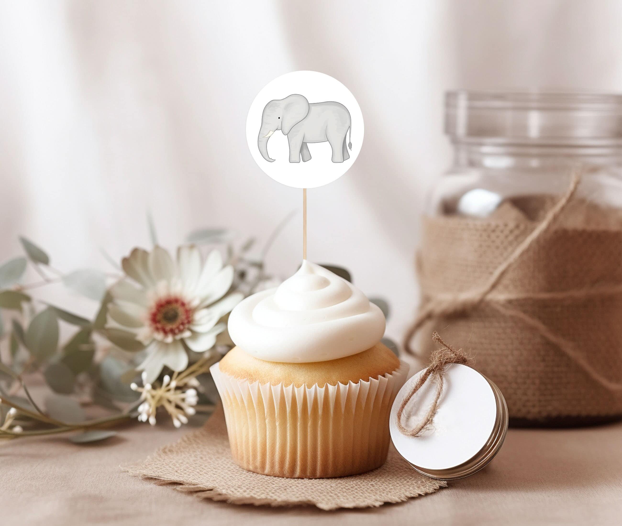 Papyrus Babyparty-Karte „Baby Cupcakes“ – Handgefertigt Mit Filz, Perlen & Nähten
