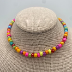 Czech Beaded Necklace. Ready to ship. Gifts for her. Color Customized Gift. Handmade Jewelry and necklaces. Affordable gifts.Summer Necklace