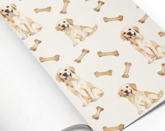 Golden Retriever Wrapping Paper Sheets