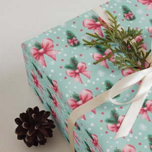 Holiday Bow Wrapping Paper – Festive Christmas Gift Wrap, Set of 3