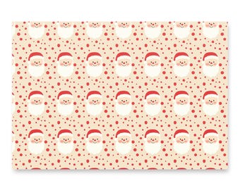 Julklappspapper med rött prickigt motiv från Tomten - 3-pack