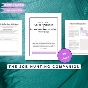 The Expert Career Planner - Job Interview Workbook | Printable, Digital  Guide for your Search | Professional Development Strategy 2023 Tips
