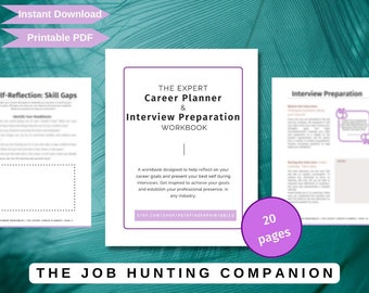 The Expert Career Planner - Job Interview Workbook | Printable, Digital  Guide for your Search | Professional Development Strategy 2023 Tips