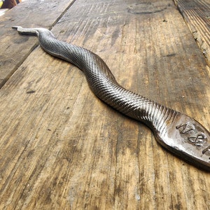 Hand forged metal snake image 2