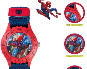 Reloj Infantil Spiderman Analógico de Cuarzo con Correa Textil