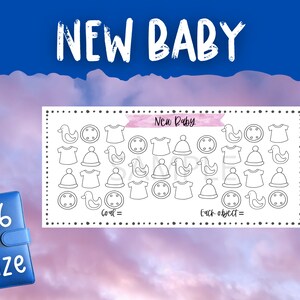 New Baby Savings Challenge | Savings Tracker | Printable | A6 Size | Cash Envelope Insert