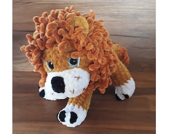 Lion Lenny Crochet Patron - PDF Allemand