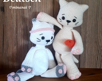 Cat Schmusi Crochet Pattern - PDF German