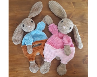 Snuggle cushion rabbit crochet pattern - PDF German