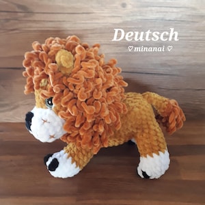 Lion Lenny Crochet Pattern - PDF German