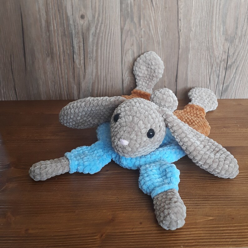 Snuggle Cushion Rabbit Crochet Pattern PDF German Etsy