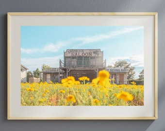 Old West Saloon Photo Print, Vintage Americana Wall Art