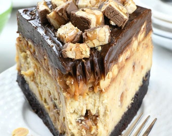 Peanut Butter Snickers Cheesecake | Pdf Recipe | Download