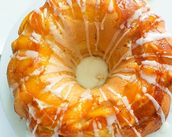 Homemade Peach Cobbler Pound Cake | Pdf Recipe | Download