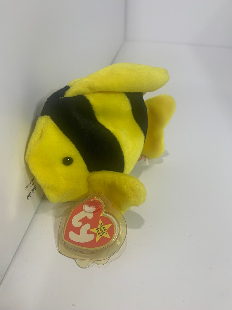 TY Beanie Baby Bubbles the Fish 3rd Gen Tags Etsy