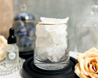 Aromatherapy crystal diffuser essential oil w/ Clear Quartz stones, Crystal diffuser gifts for wedding, Birthday gift ideas for her