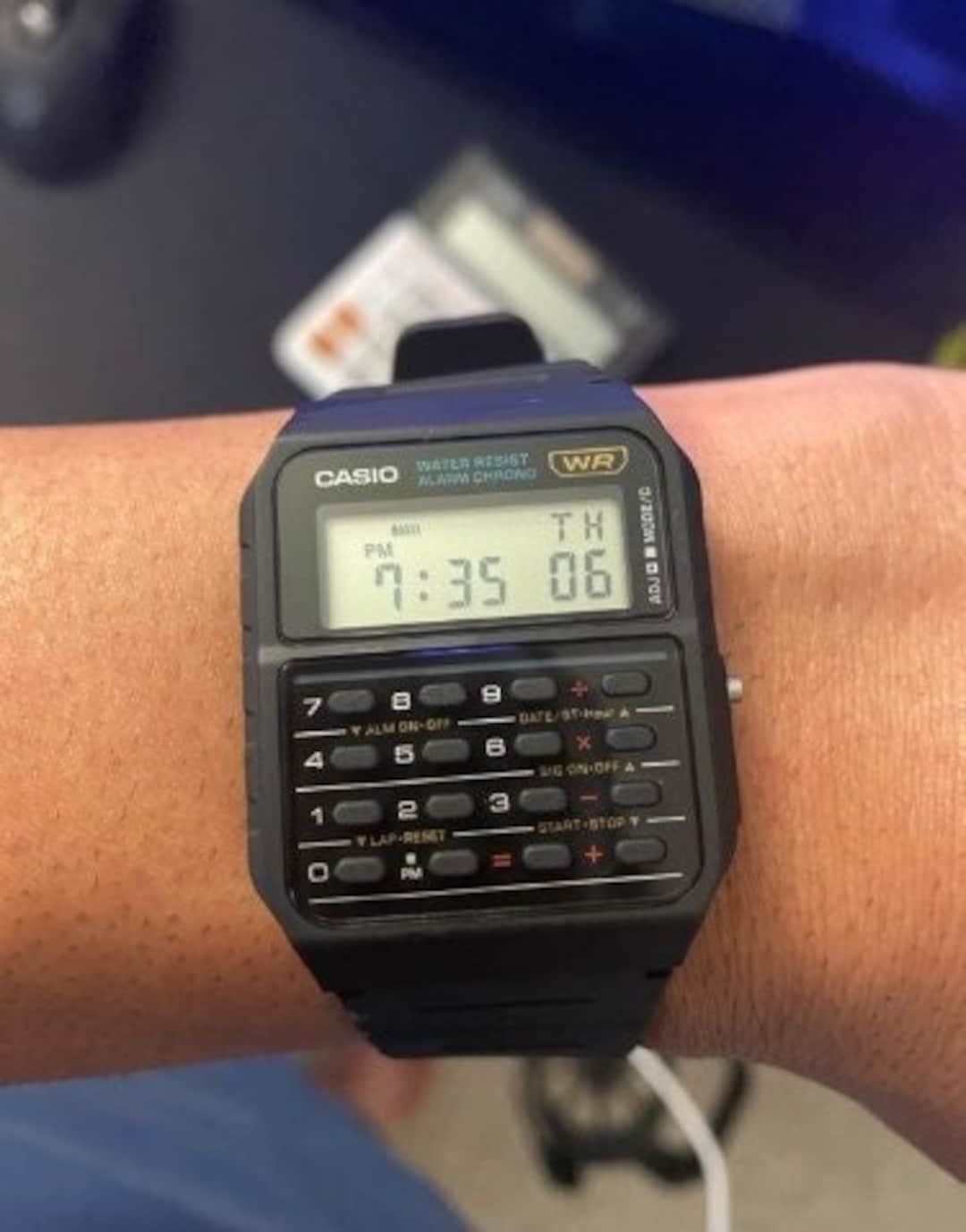 Casio Men's Vintage CA53W1 Calculator Watch Watches for Etsy