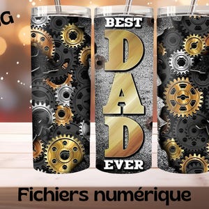 le meilleur papa de tous les temps,PNG tumbler 20 OZ,digital filr,dad mécamique