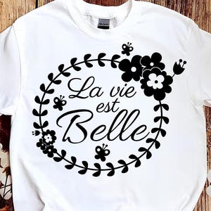 Cercle la vie est belle,fichier SVG,digital files