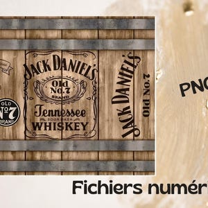 Tumbler 20 oz Jack Daniel',PNG,Whiskey,tennesse,clipart digital download,marron bois