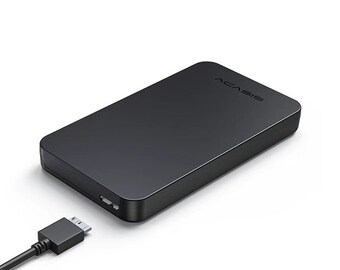 Externes Solid-State-Laufwerk SSD 1 TB tragbar USB 3.0 inklusive Kabel, bereit für die Verwendung im Windows NTFS-Format