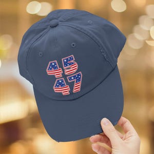 Trending 45 47 Cap, Maga Hat, Take America Back Trump Gift, Trump 2024 Trucker Hat, Christmas Gifts, Gift for Republican, Trump Victory Hat