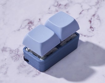 Keyboard Fidget Keychain: Clicky ASMR Mechanical Key Switches