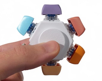 3d Printed Keyboard Fidget Spinner - 6 Keys