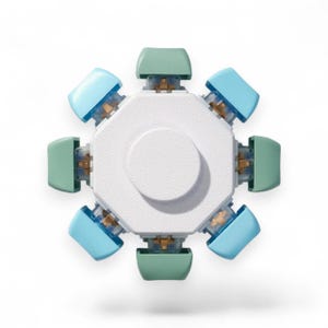 Keyboard Fidget Spinner Calm Colors