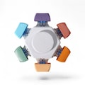 Keyboard Fidget Spinner - 6 Keys