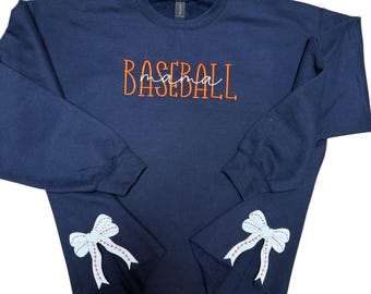 Baseball Mama Sidebow Sweatshirt