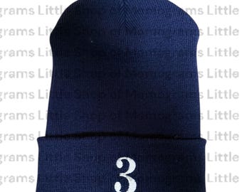 Embroidered Firefighter Beanie: Custom Apparatus Number