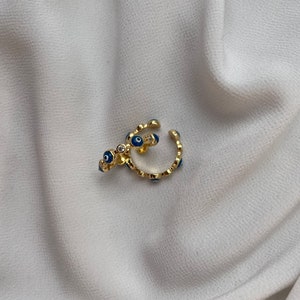 Nazar Ring 18k gold plated