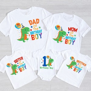 1st Birthday Dinosaur Shirt, Dinosaur Family Matching Birthday, Dino Party Family Shirts,First Birthday Onesie,Baby Boy Saurus,Dino Birthday