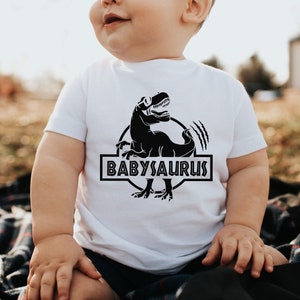 Babysaurus Shirt, Baby Saurus Tshirt, Cute Dinosaur Shirt, Dinosaur Birthday Party Shirt, T-Rex, Jurassic, Dino Boy Shirt, Baby Shower Gift