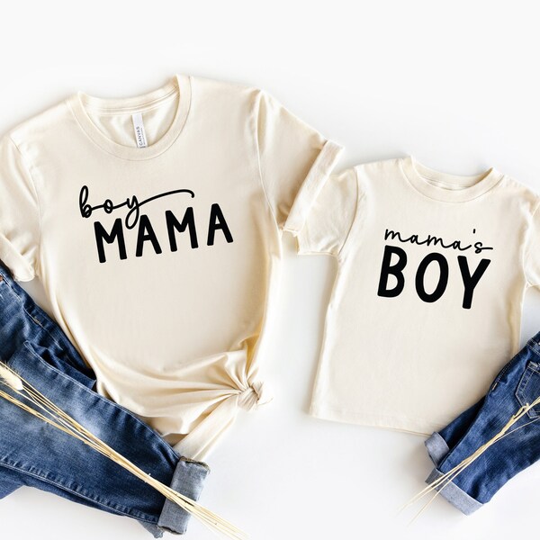 Mama and Son Matching Shirt, Boy Mama Shirt, Mamas Boy Shirt, Baby Boy Onesie, New Mom Gift Idea, Baby and Mama,Newborn,Mommy and Me Outfits