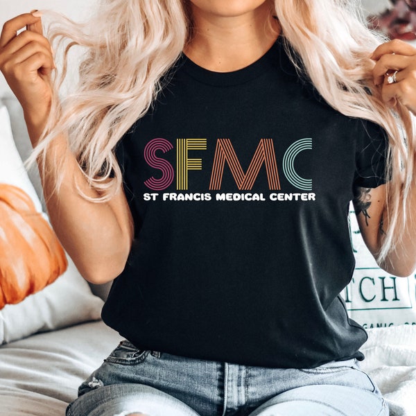 SFMC Saint Francis Medical Center Shirt, SFMC Crewneck T-shirt, Medical Shirt, Medical Assistant Shirt, Doctor And Nurse Gift, Nurse Shirt