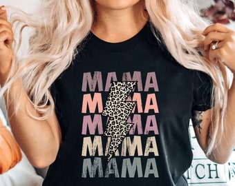 Checkered Mama Tshirt, Mom T-Shirt for Mother’s Day, Retro Mommy Shirt, Mama Tees, New Mom Gift, Mama Life Shirt Mom, Vintage Checkered Mama