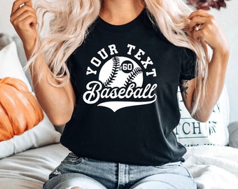 Baseball Shirt, Personalized Baseball Team Shirt, Baseball Team Shirts, Baseball Mama, Player Gift, Custom Baseball Team Name, Sports Shirts