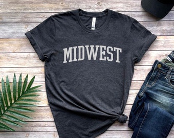 Midwest Shirt, Retro Shirt, Vintage Shirt, Trendy Shirts, Oversized Aesthetic, Minnesota Shirts, Midwest T-Shirt, Michigan