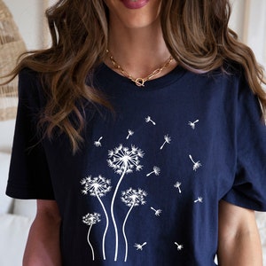 Dandelion Shirt, Inspirational Shirt, Windflower Tee, Meditation Gift, Yoga Shirt, Nature Tee, Boho Windflower Shirt, Mama Shirt, Mimi Shirt