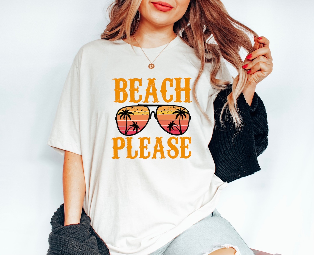 Summer Shirt Beach Please Shirt Beach Shirts Wave - Etsy