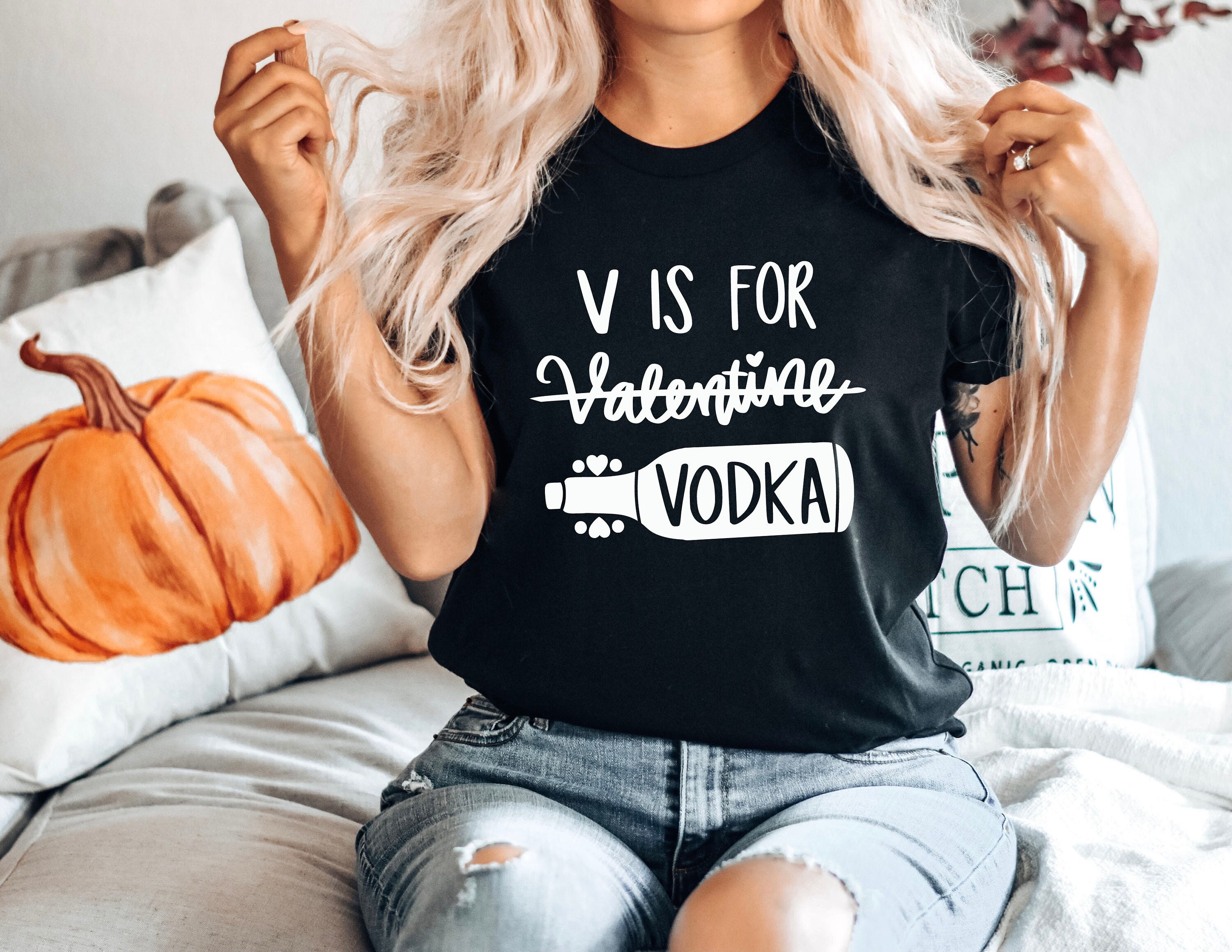 I Love Vodka T Shirt - XS / Charcoal